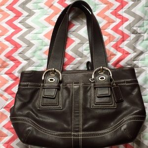 Coach Brown Leather Soho Carryall Bag